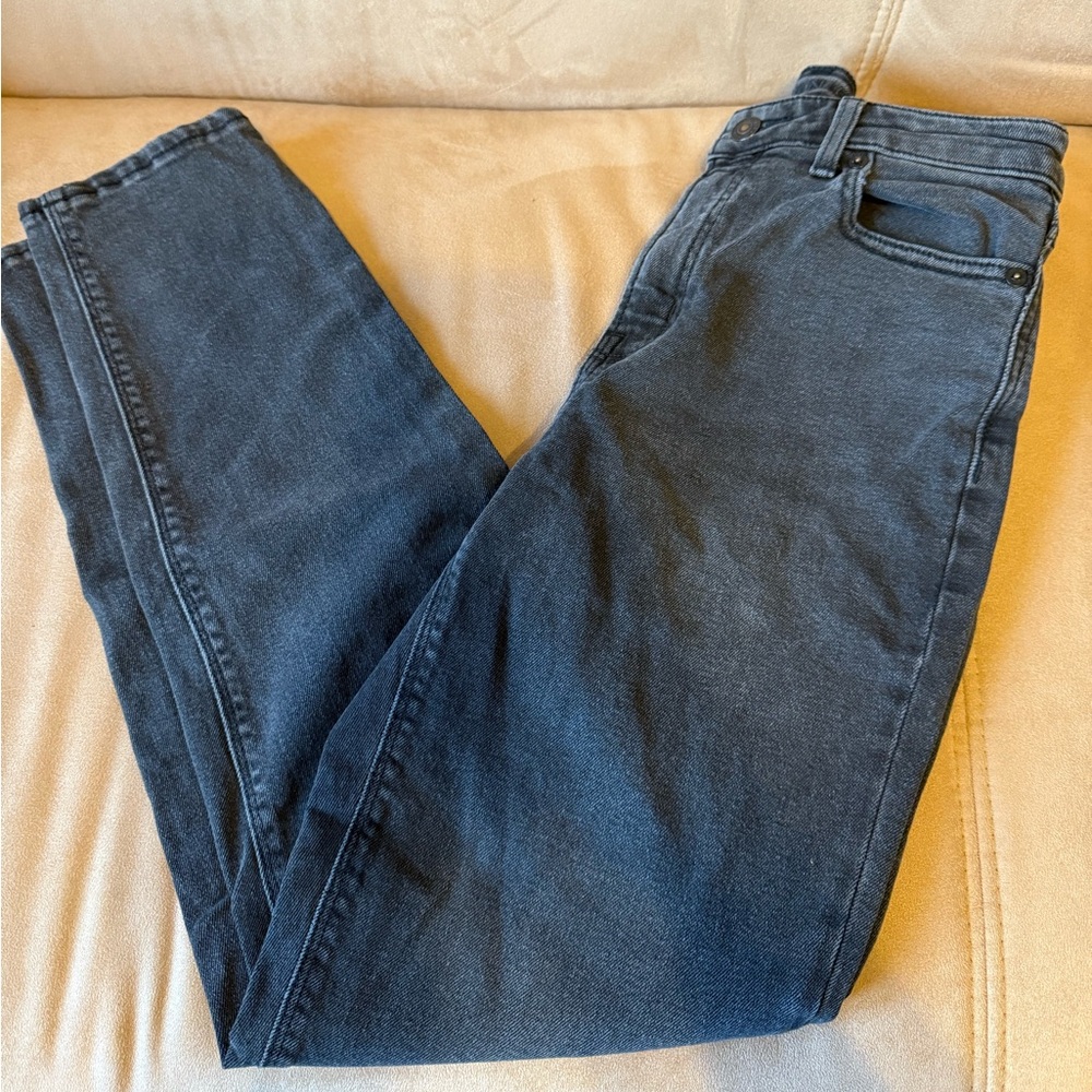 American Eagle Black Stretch Mom Jean Size 2